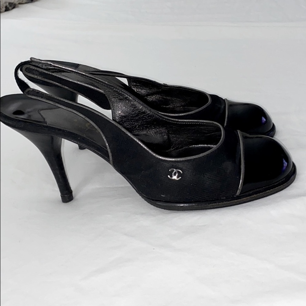 Chanel Black Slingback Pumps - Picture 3 of 11